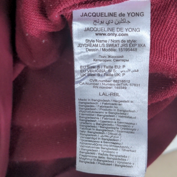 Burgundy Asos sweatshirt - Picture 5 of 6